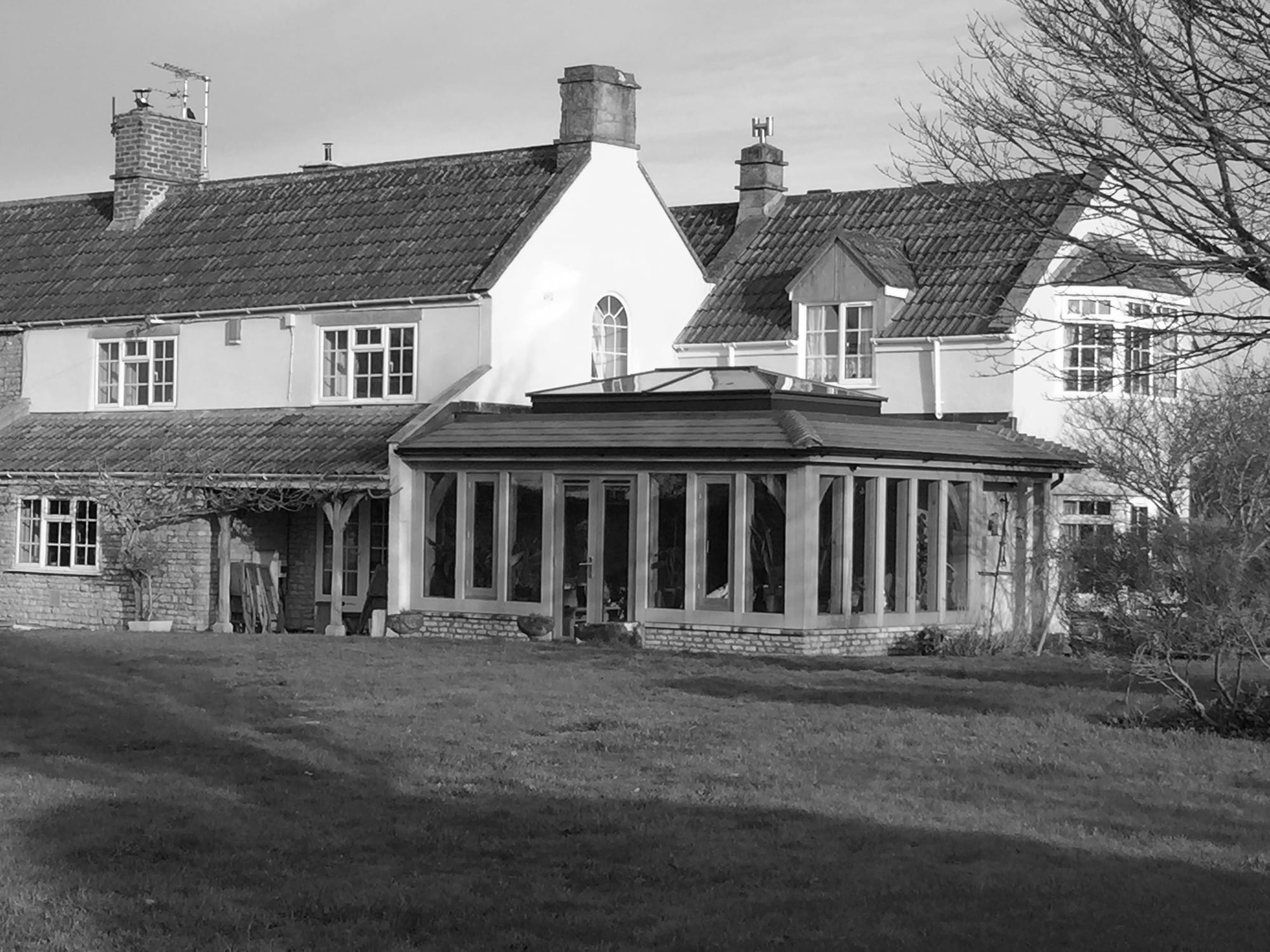 An additional room and new entrance for this family home within the green belt